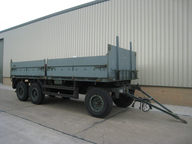 Schmitz tri axle draw bar trailer - Govsales of ex military vehicles for sale, mod surplus